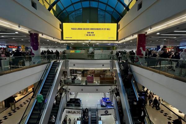City Mall Food Court signs by Pikasso Jordan