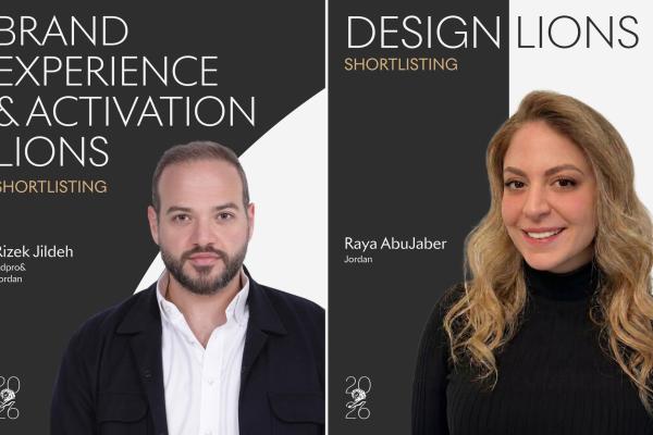 Rizek Jildeh and Raya Abujaber in Cannes Lions 2026 Shortlisting Jury